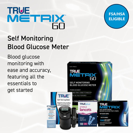 TRUE METRIX GO test strips pack for quick readings
