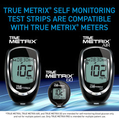 Dispensing TRUE METRIX strips showing tiny sample application