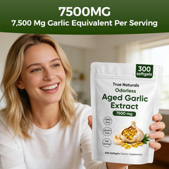 TRUE NATURALS capsules pouring into hand for daily routine.