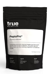 True Nutrition Hydrolyzed Caseinate bottle pour for fast-absorbing post-workout recovery.