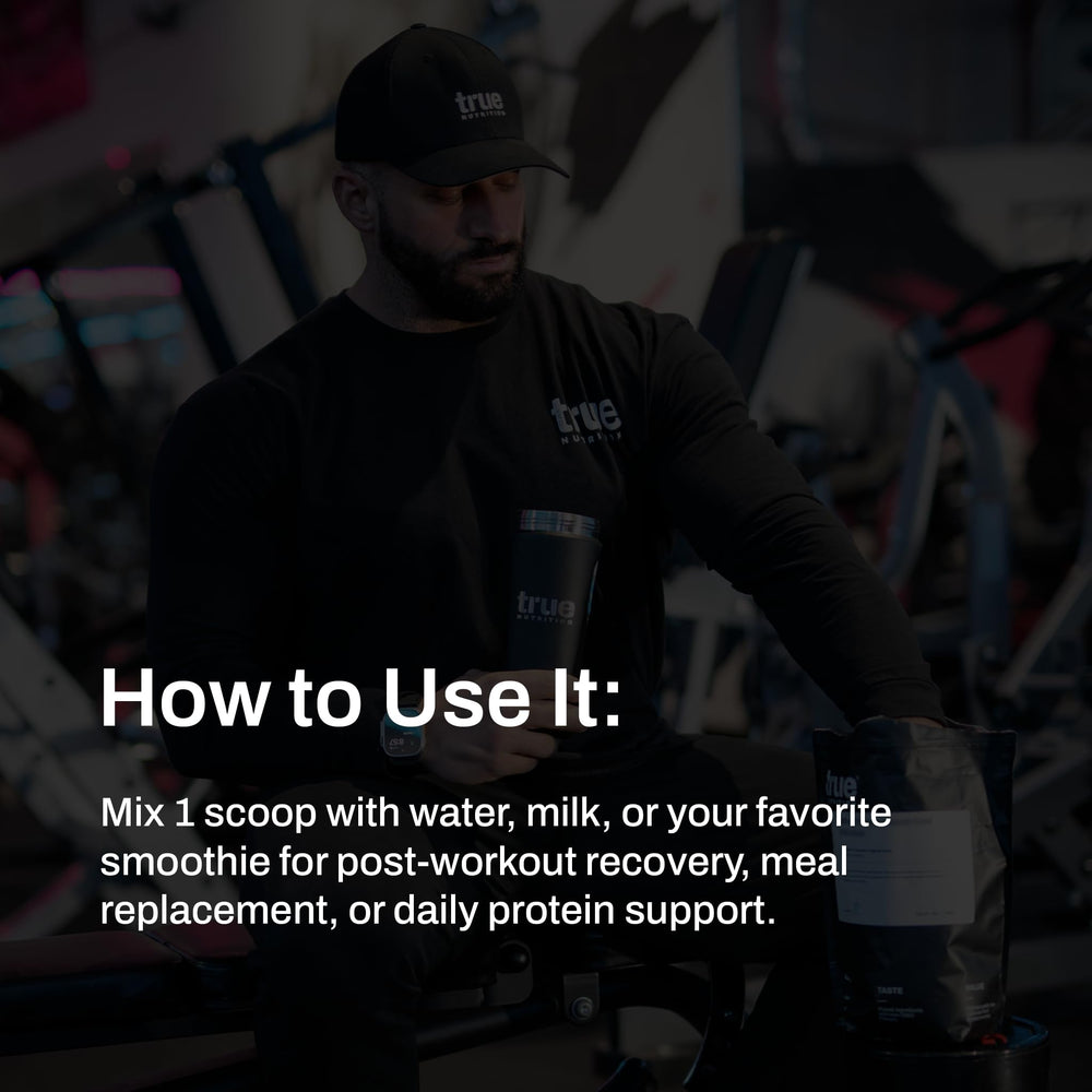 Unsweetened beef protein powder close-up showing natural flavor base