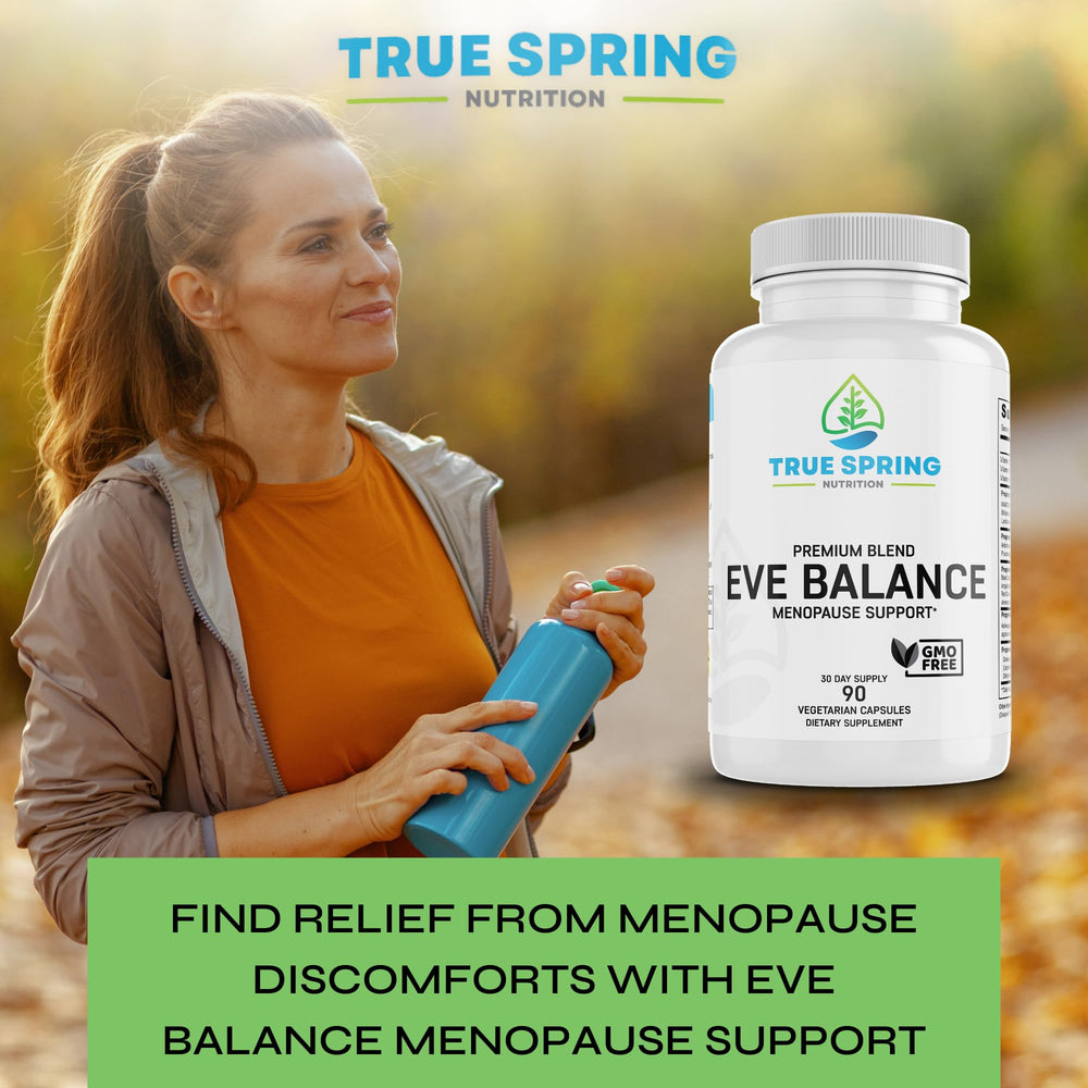 True Spring Eve Balance label close-up highlights premium blend.