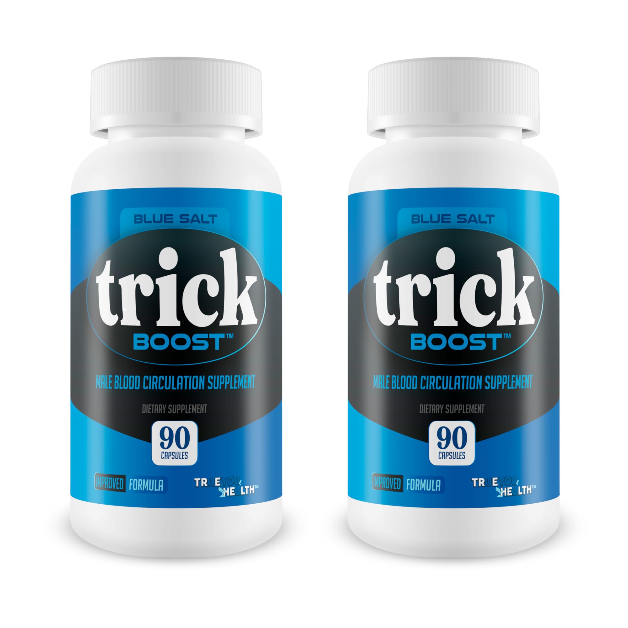 True You Health Blue Salt Trick Boost bottle supports healthy blood flow.