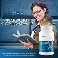 True You Health Advanced Memory Formula ingredients close-up shows premium nootropics and botanicals.