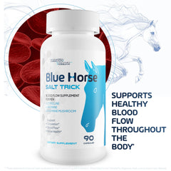 True You Health Blue Horse Salt Trick pour shows simple daily dosing.