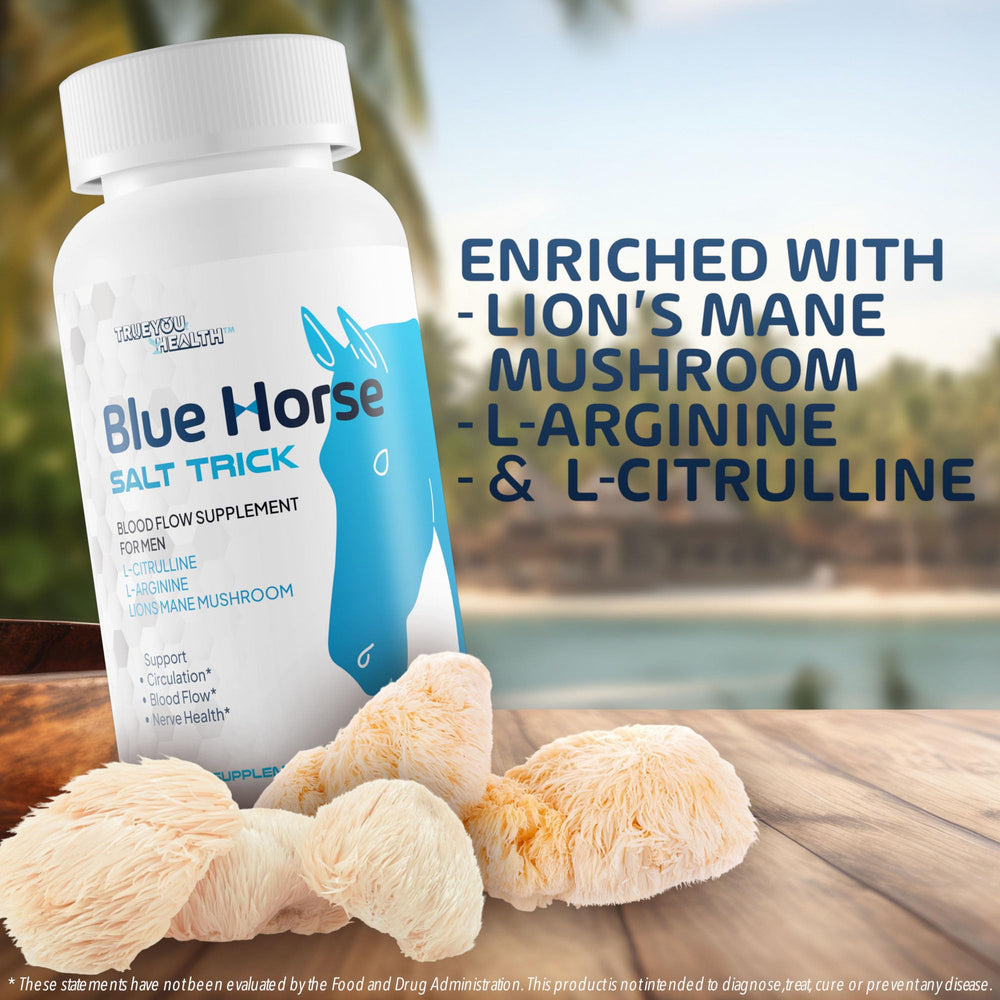 True You Health Blue Horse Salt Trick made in the USA signals quality.