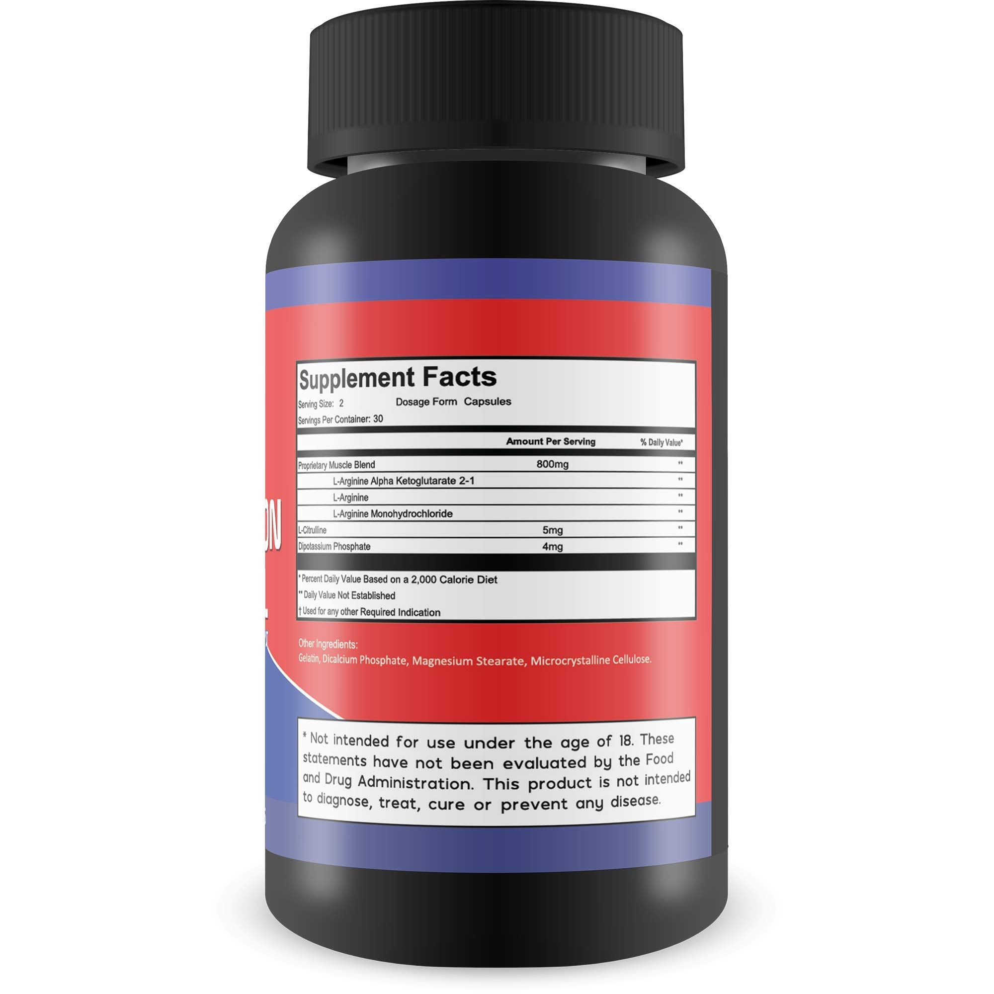 True You Health Circulation Control bottle back with nutrition details for informed use.