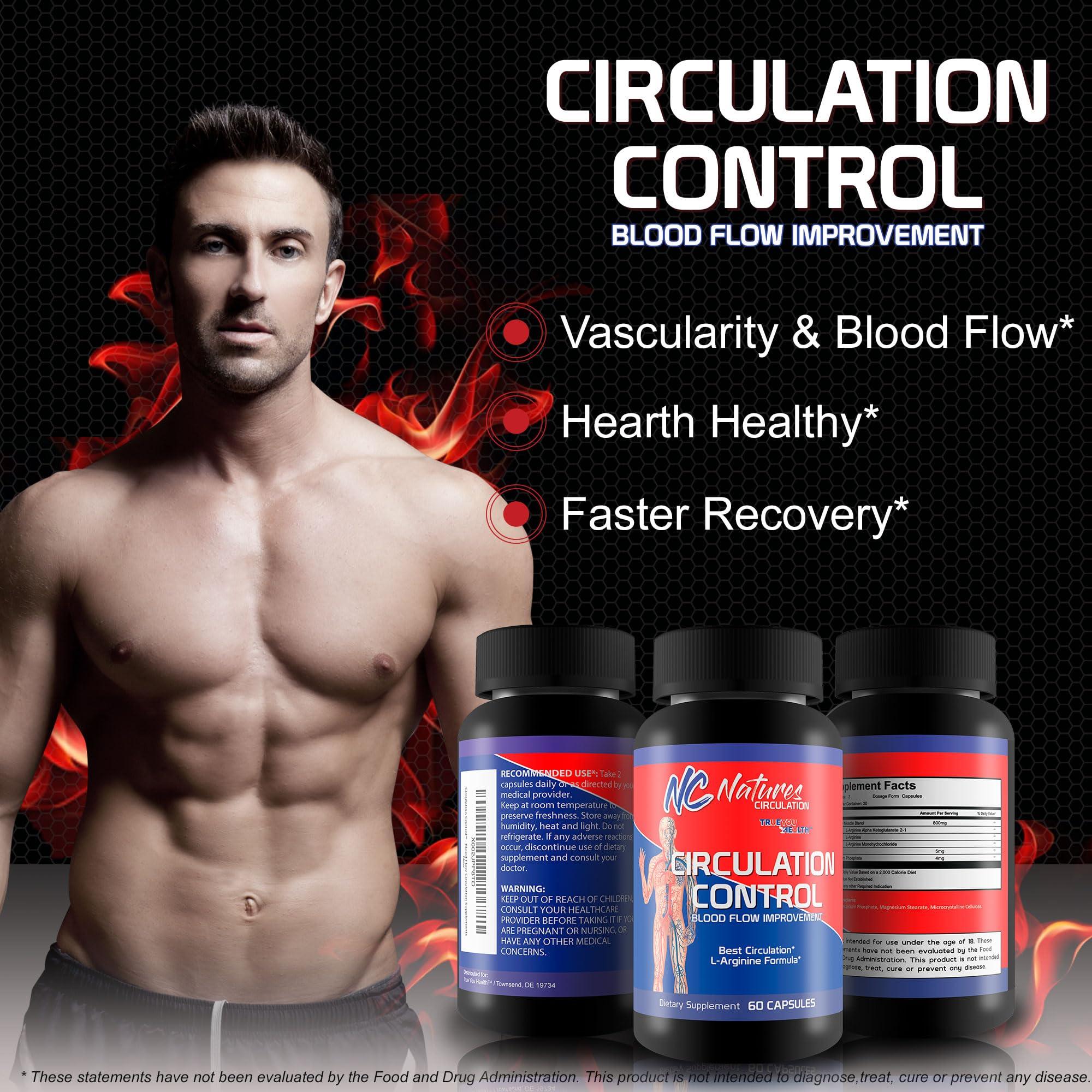 Pouring True You Health Circulation Control capsules into a hand.