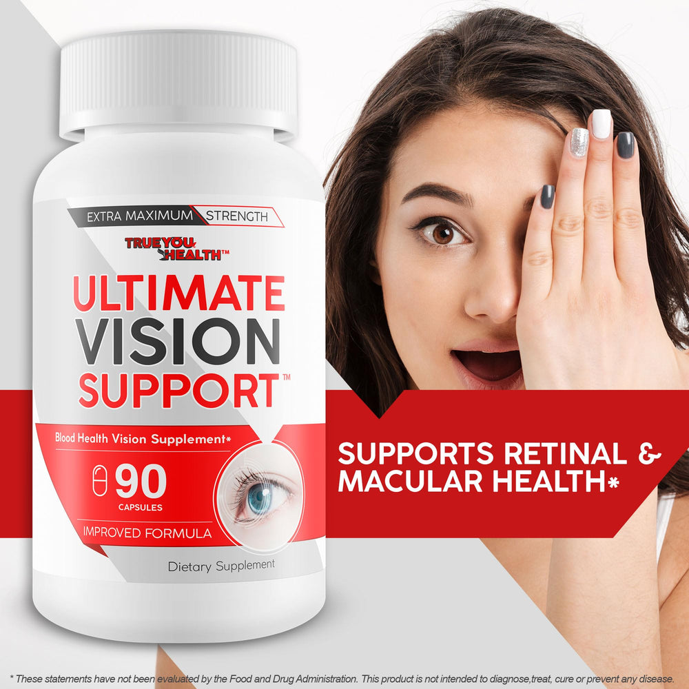 True You Health eye care packaging setup emphasizing quality manufacturing.