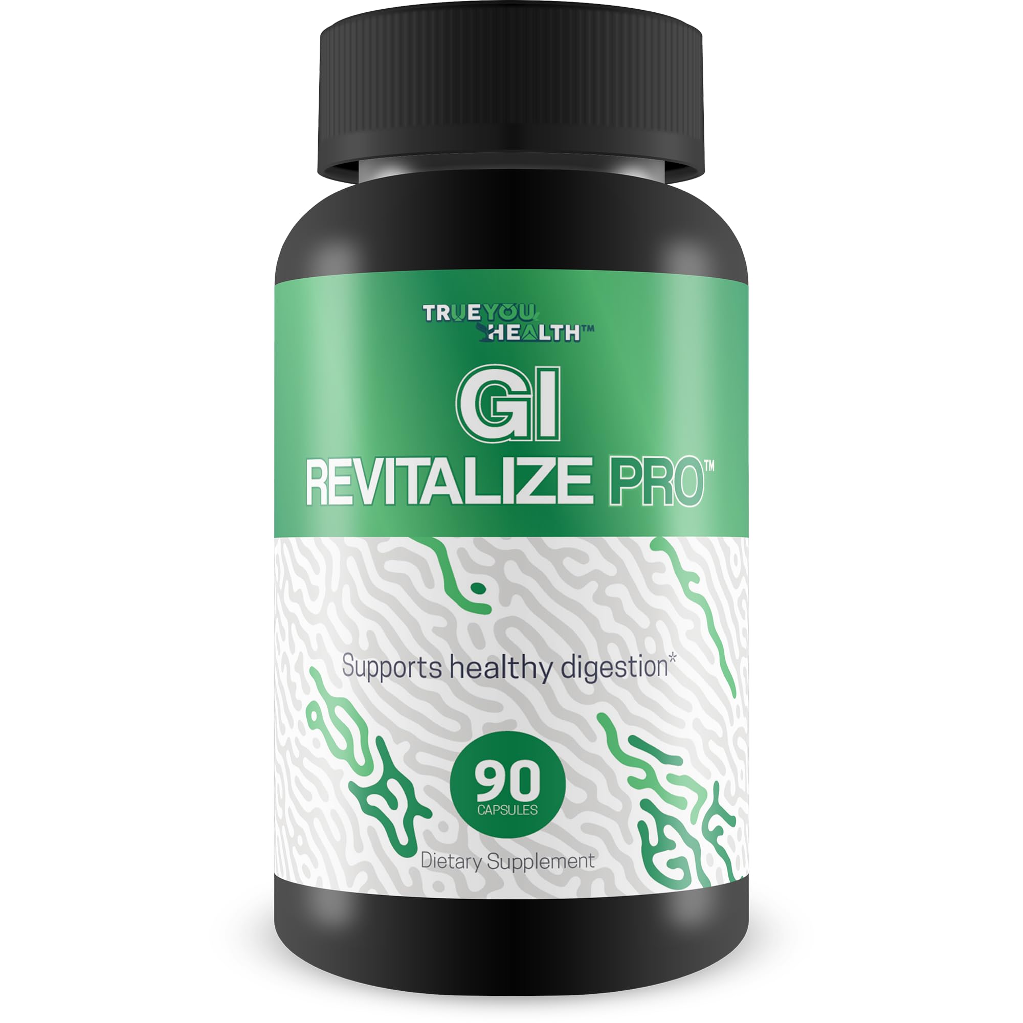 True You Health GI Revitalize Pro bottle supports daily digestion and nutrient absorption.