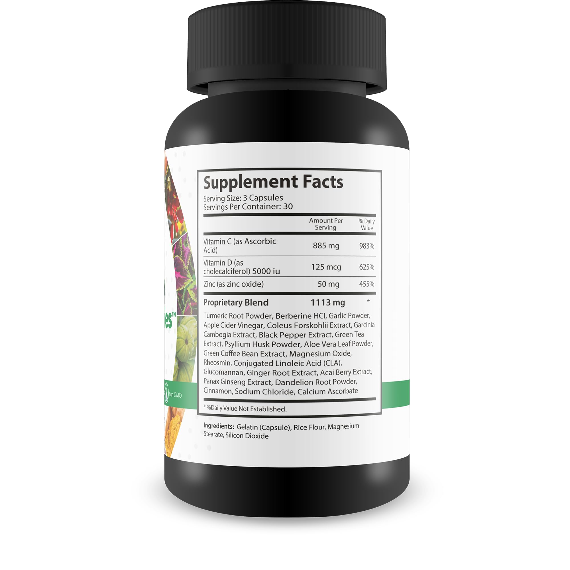 True You Health Pro Flat Belly Shake Capsules closeup highlights easy daily bloating support.