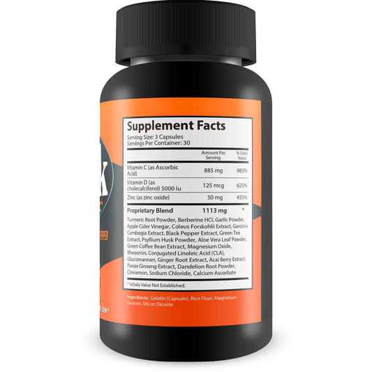 Capsules closeup of True You Health Turmeric Trick Blue Salt for Men with high-absorption formula