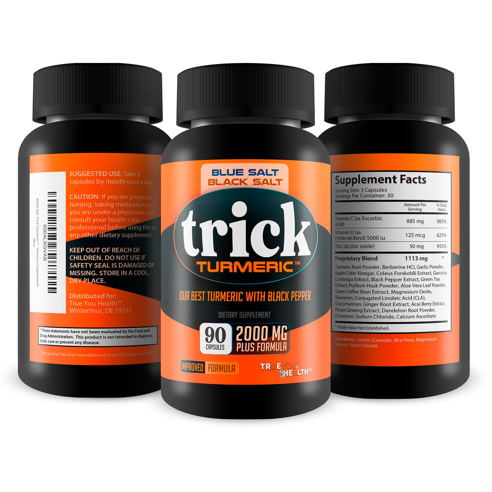 Ginger visual highlight in True You Health Turmeric Trick Blue Salt for Men