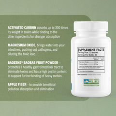 TrueCarbonCleanse capsules closeup illustrating clean binder formulation for daily wellness.