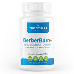 BerberBurn+ bottle pour demonstrates on-the-go energy support.