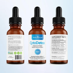 CytoDetox 1 oz bottle packaging ready for travel