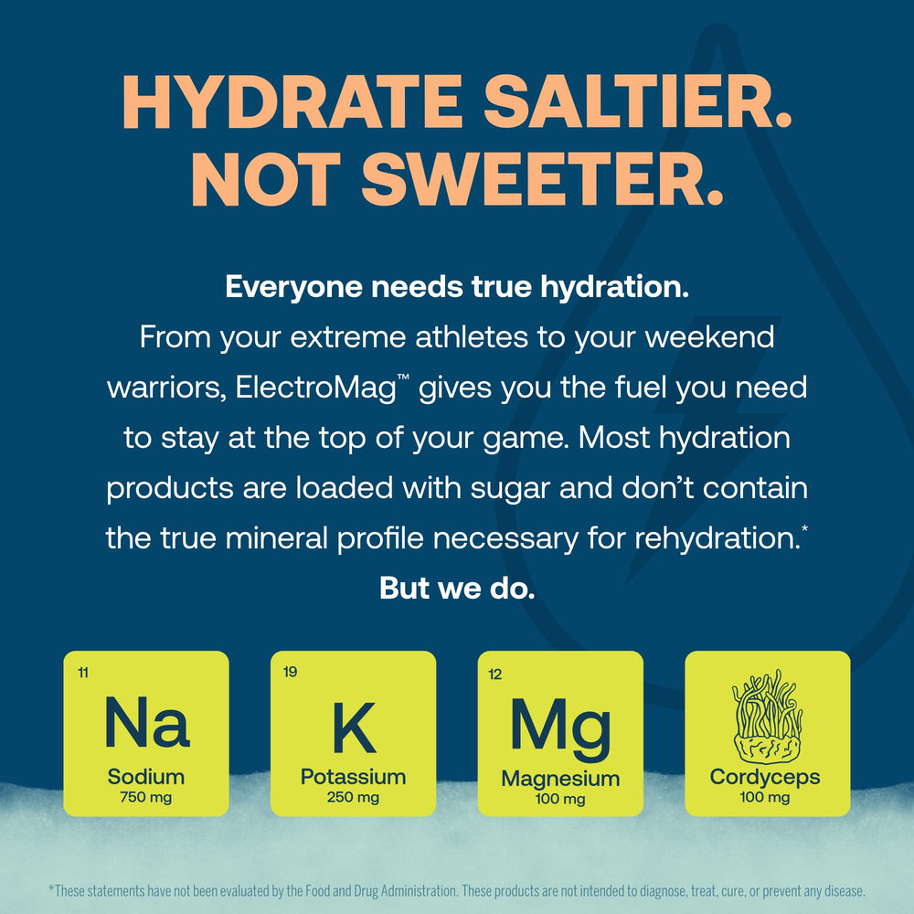 ElectroMag zero sugar and zero carbs supports clean tasting hydration