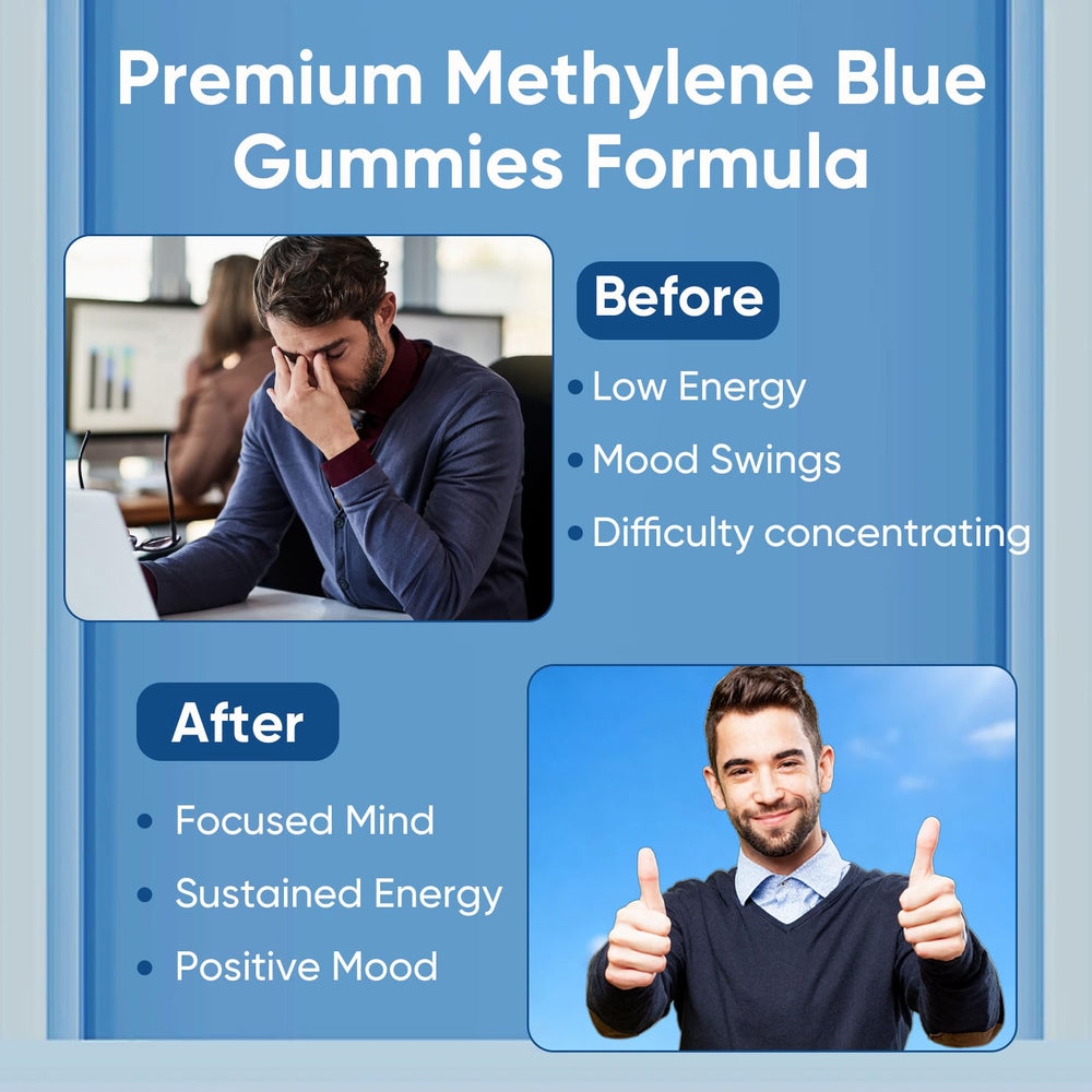 TRUEHEALTHIC Methylene Blue Gummies packaging on table