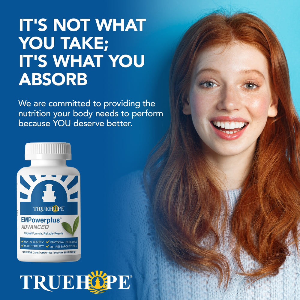 Truehope EMPowerplus Advanced bottle stack implies scalable supplementation for households.