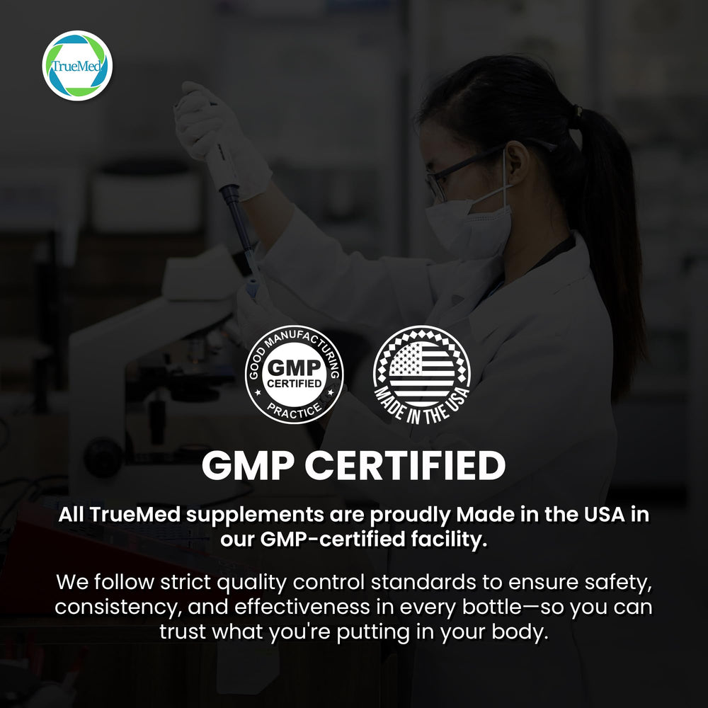 TRUEMED Lutemax softgels held in hand for easy daily intake