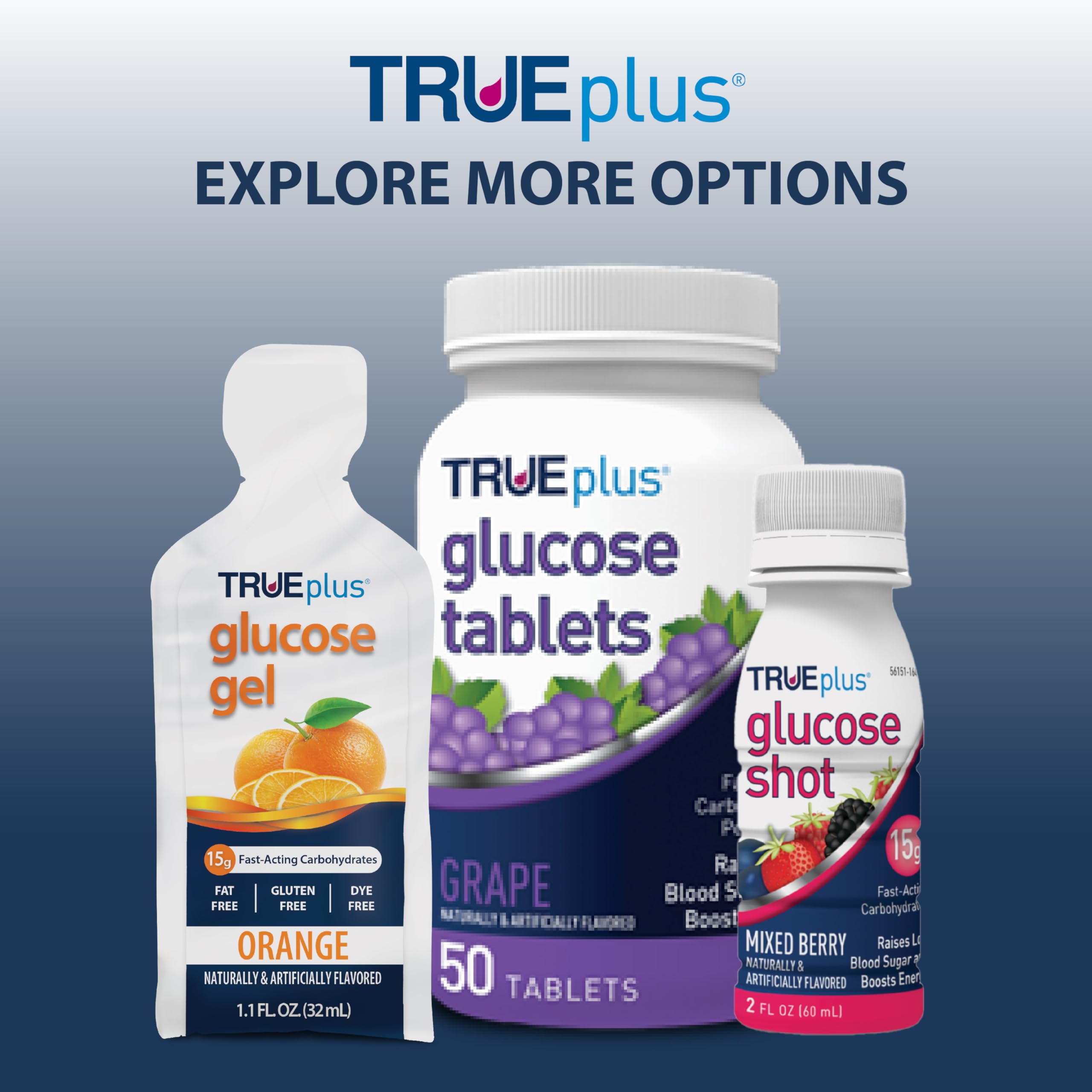 TRUEplus Glucose Gel Fruit Punch label closeup highlights packaging
