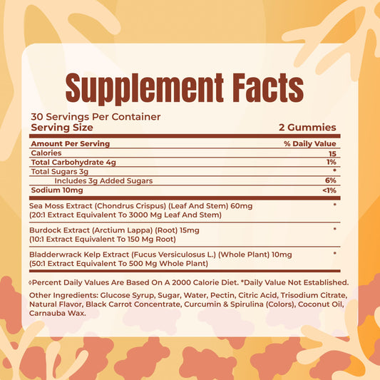Close-up of TrueSeaMoss gummies highlighting fruity flavor and chewable texture