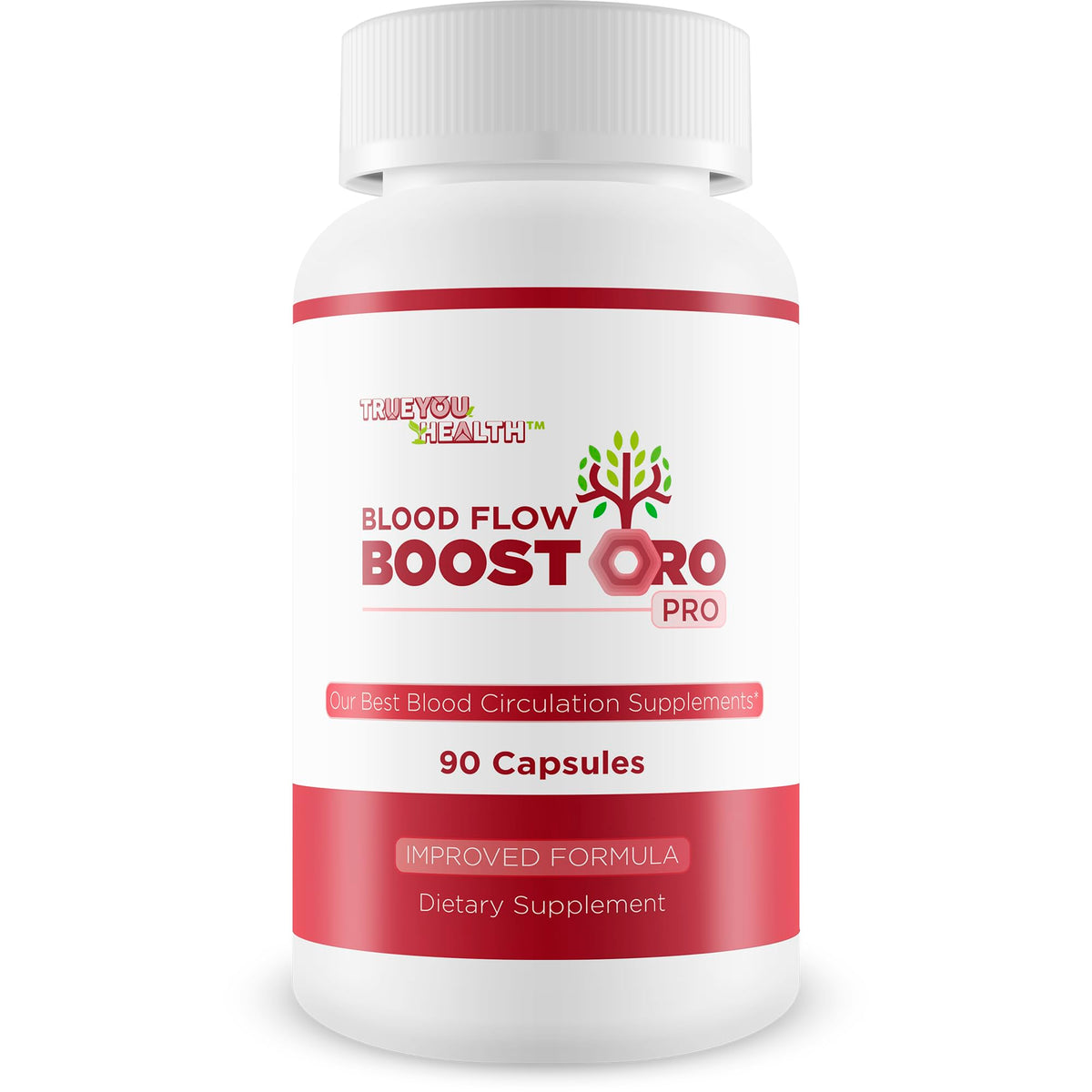 True You Health Blood Flow Boostoro Pro bottle for everyday circulation support.