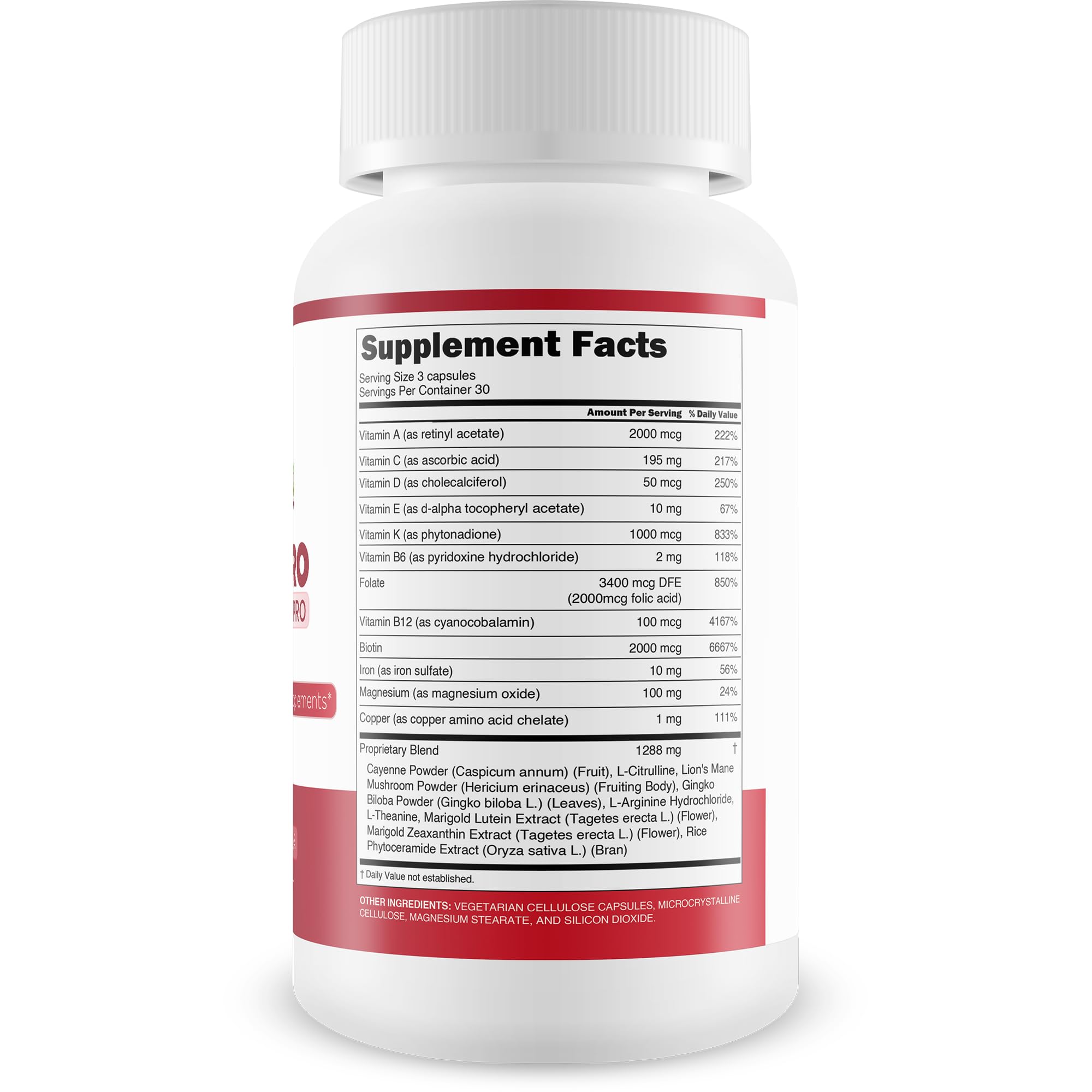 True You Health Blood Flow Boostoro Pro pills closeup for daily energy support.