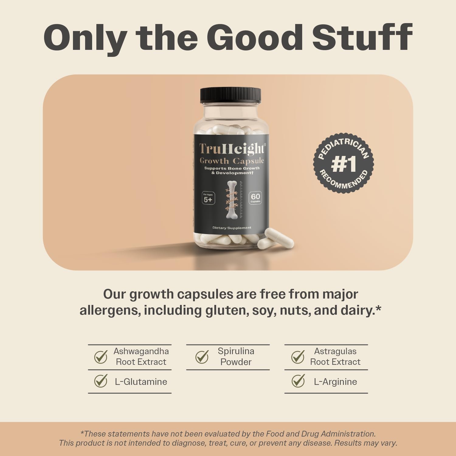 TruHeight bone-support daily routine encourages healthy growth.