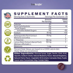 Pediatric growth-focused sleep routine with TruHeight gummies for kids.