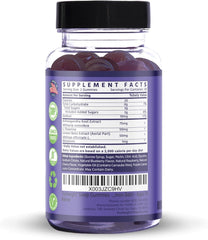 Pour shot of TruHeight Sleep Gummies showing easy bedtime dosing.