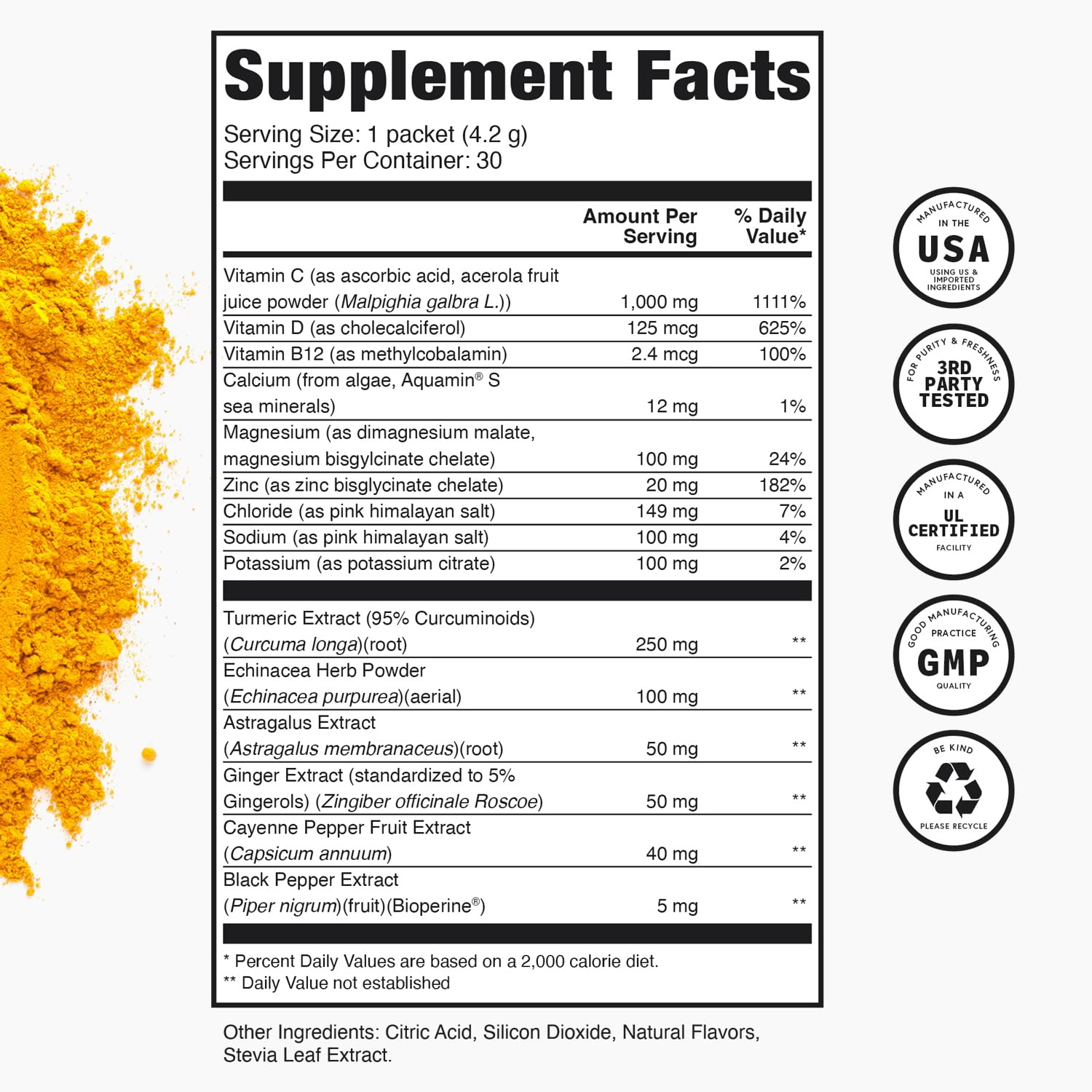 TRULEAN Everyday Wellness Shot Powder vitamin-c-1000mg boost for resilience.