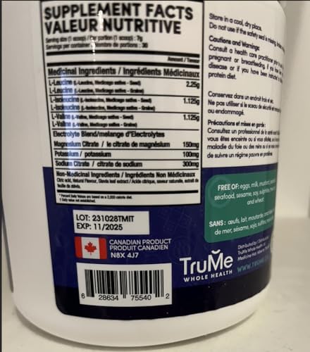 TruMe 2:1:1 ratio powder supports recovery during workouts.