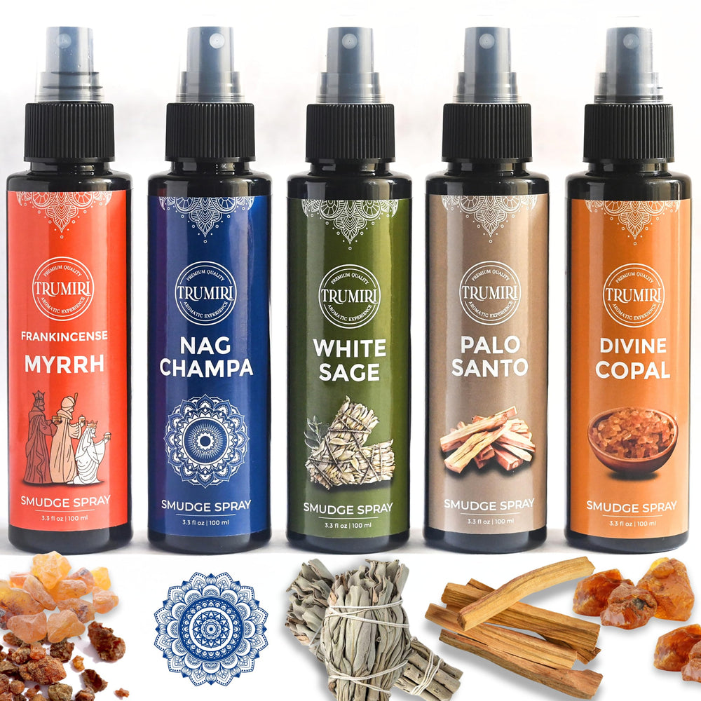 TRUMIRI White Sage smudge spray for refreshing air and tranquil spaces.