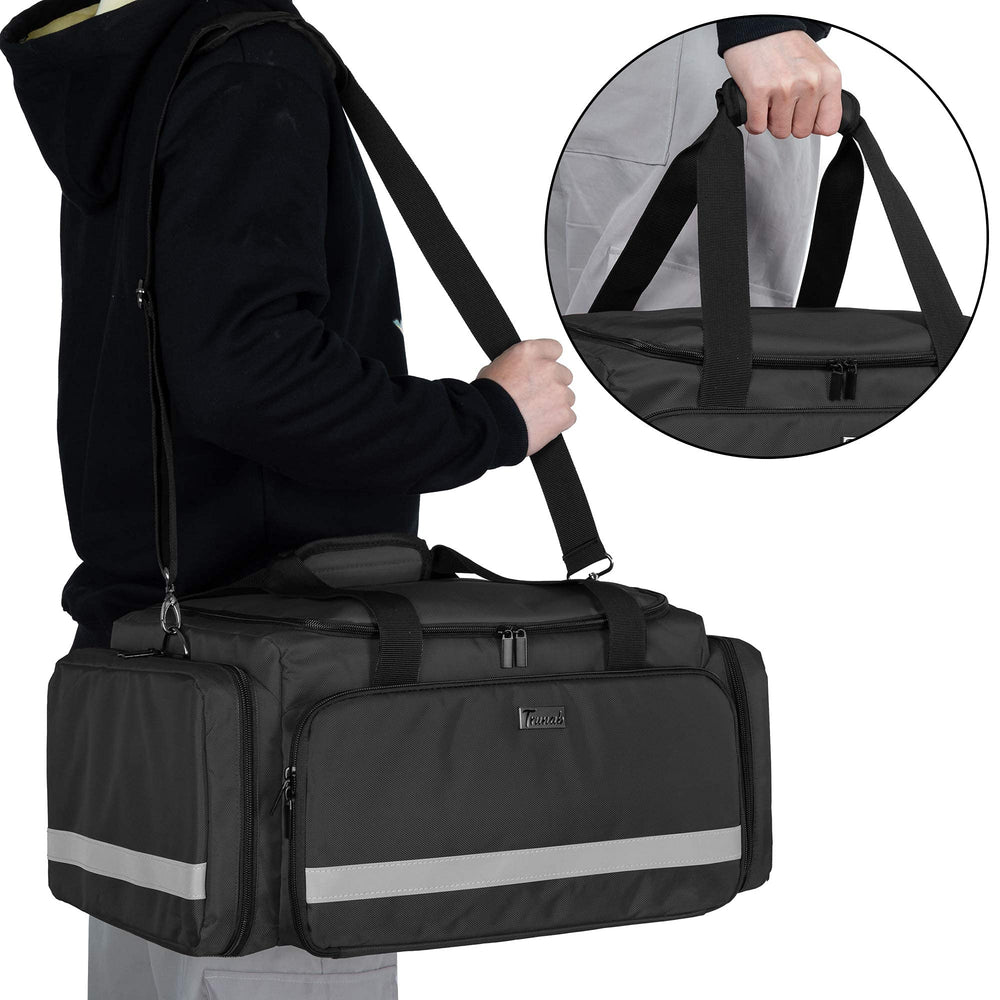 Trunab first responder bag detachable strap for comfortable transport.
