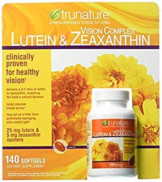 Trunature Vision Complex softgels in bottle for daily eye comfort