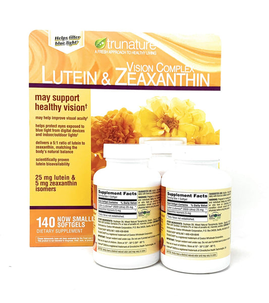 TruNature Vision Complex softgels close-up for daily intake