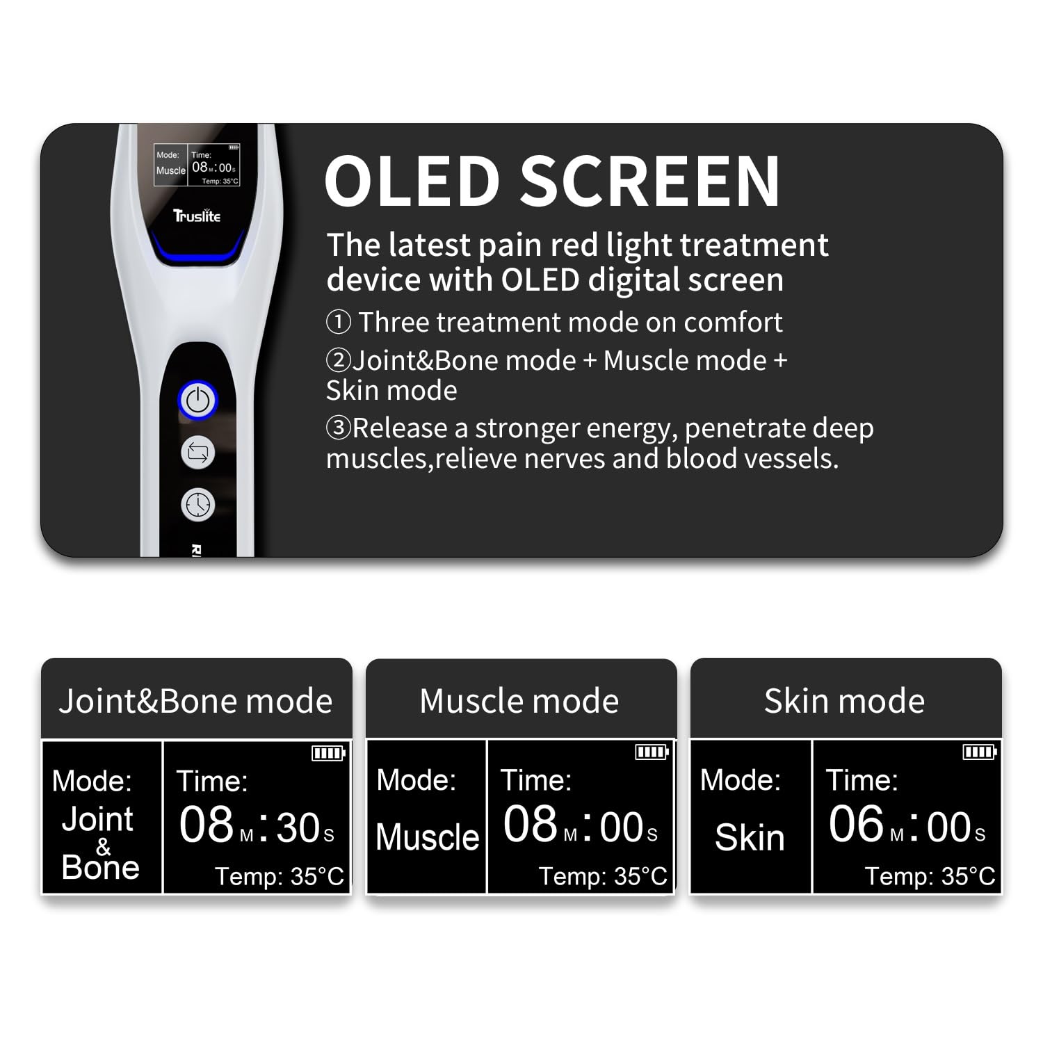 Mode selector highlights Skin, Muscle, and Bone & Joint settings