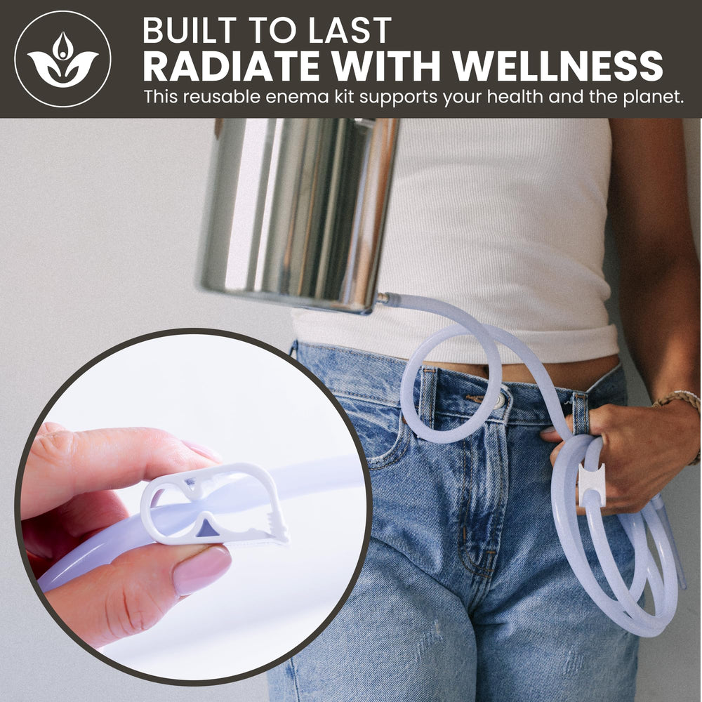 Trust Your Gut cleaning brush helps maintain hygiene between sessions.