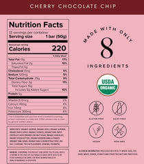Truvani Cherry Chocolate Chip bar individually wrapped for convenient on-the-go snacking.