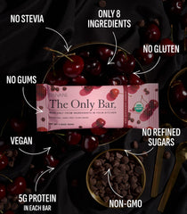 Truvani bar with USDA Organic badge and clean ingredients for mindful eating.
