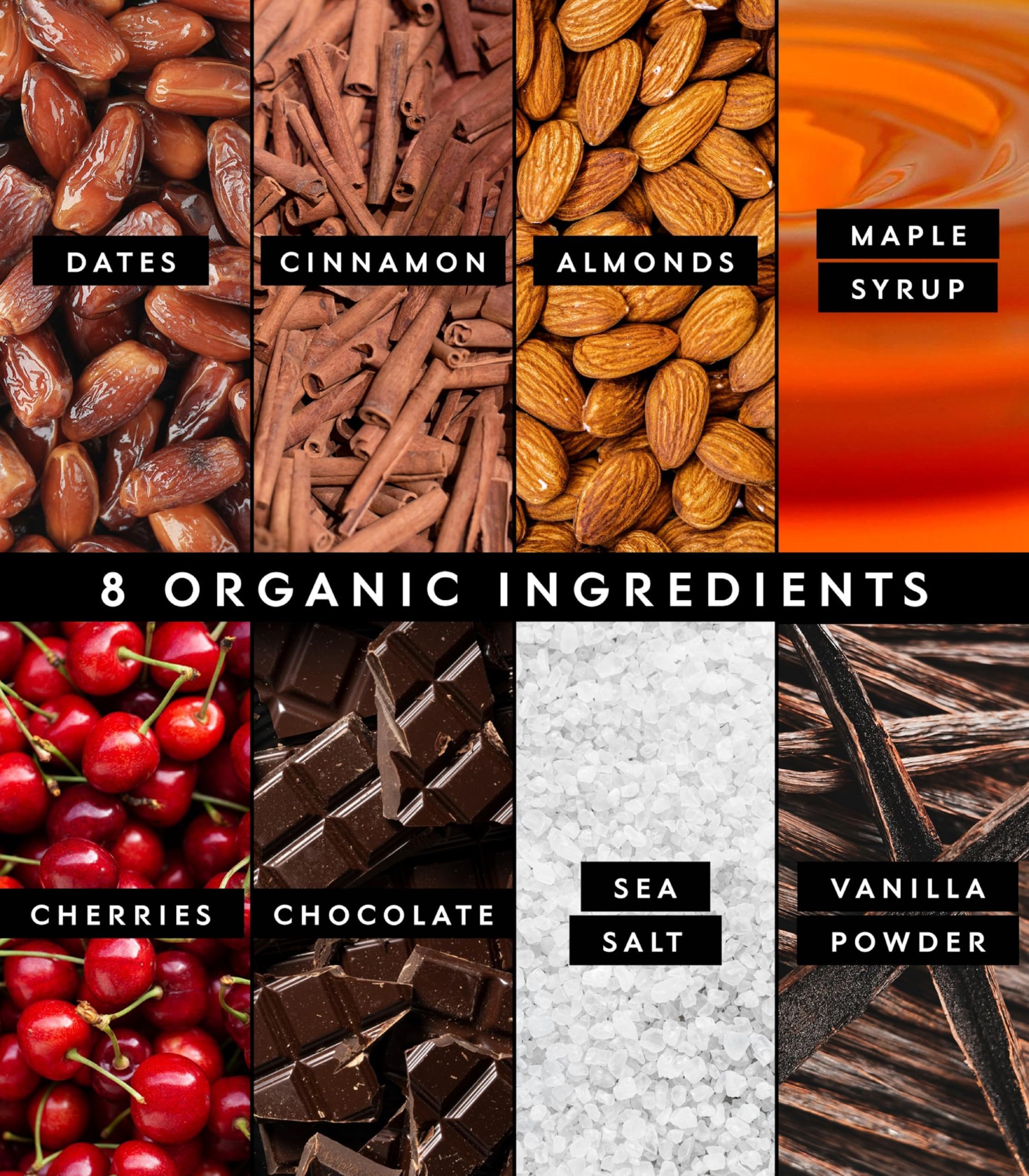 Truvani bar nutrition panel shows 5g protein and dairy-free label.