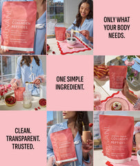 Truvani collagen peptides shake texture captured in a glass mix.