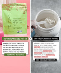 Truvani USDA Organic label close-up for transparency and trust.