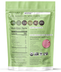 Truvani nutrition facts panel emphasizing low carb and no added sugar.