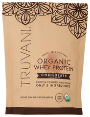 Mixed shake with chocolate whey emphasizes real ingredients and rich flavor.