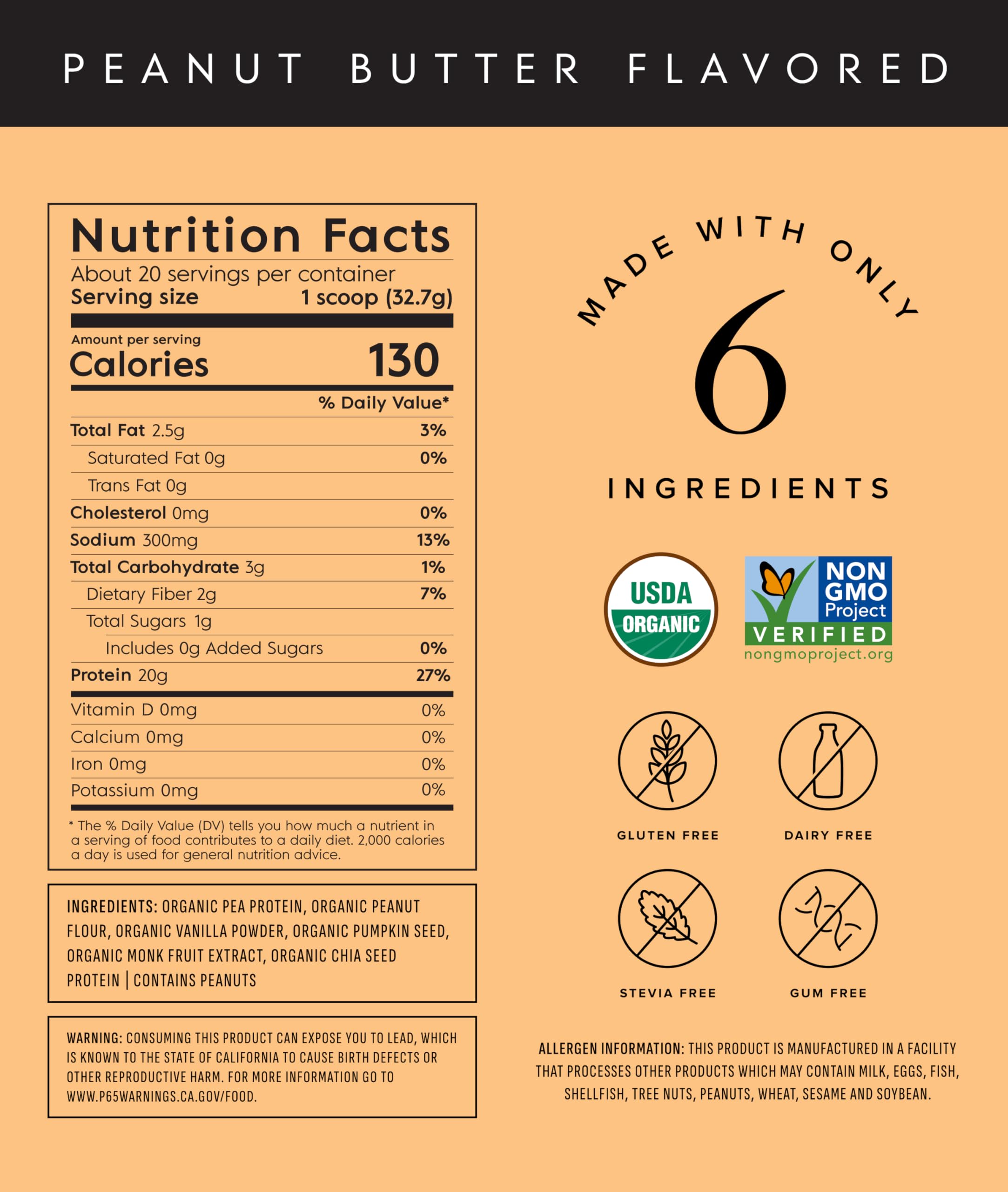 Truvani vegan pea protein powder with peanut butter scoop shows convenient protein boost.