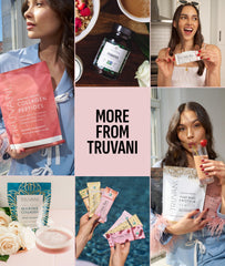 Truvani strawberry protein serving image demonstrates easy measurement for recipes.