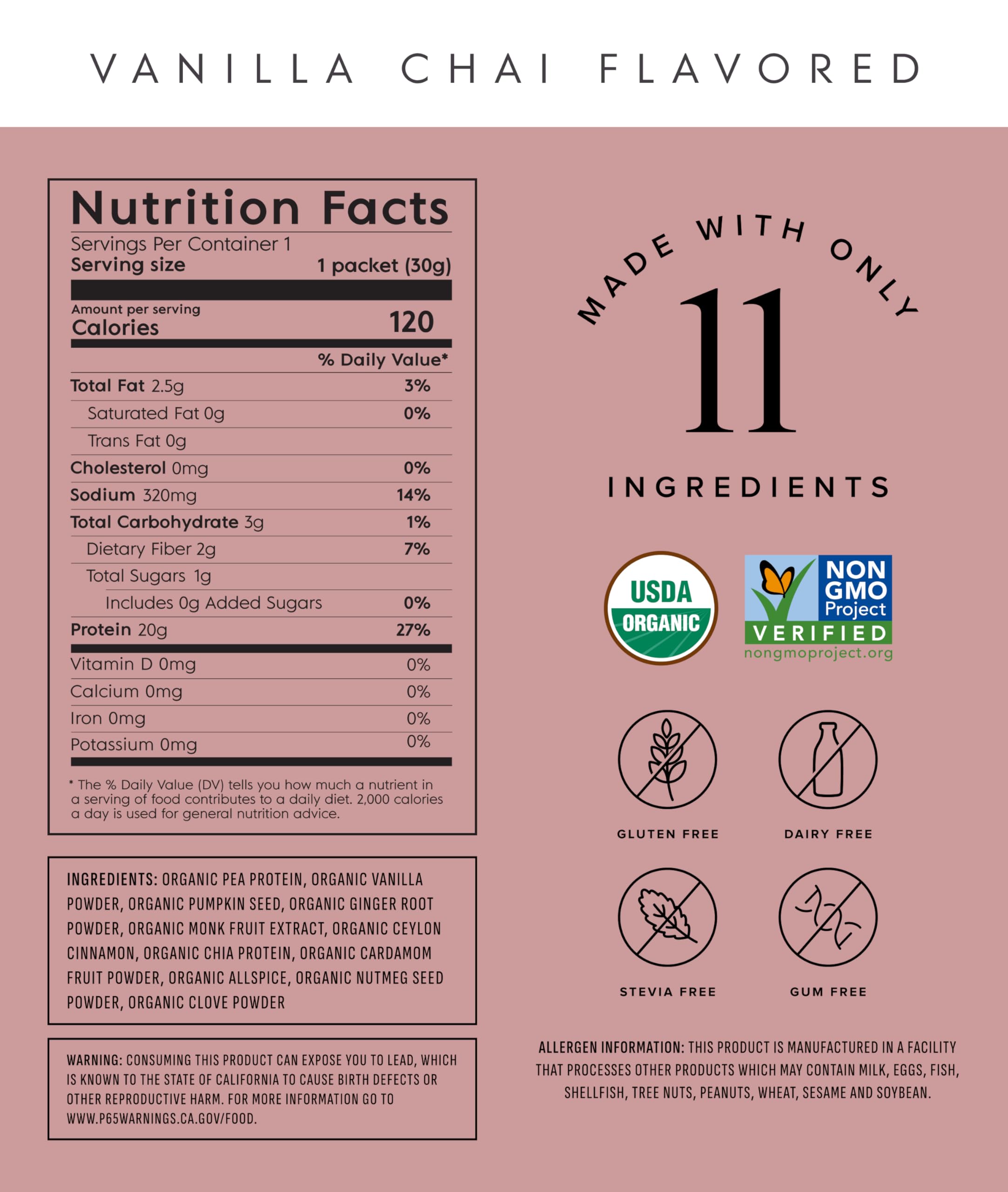 Truvani Vanilla Chai pea protein scoop for quick shakes