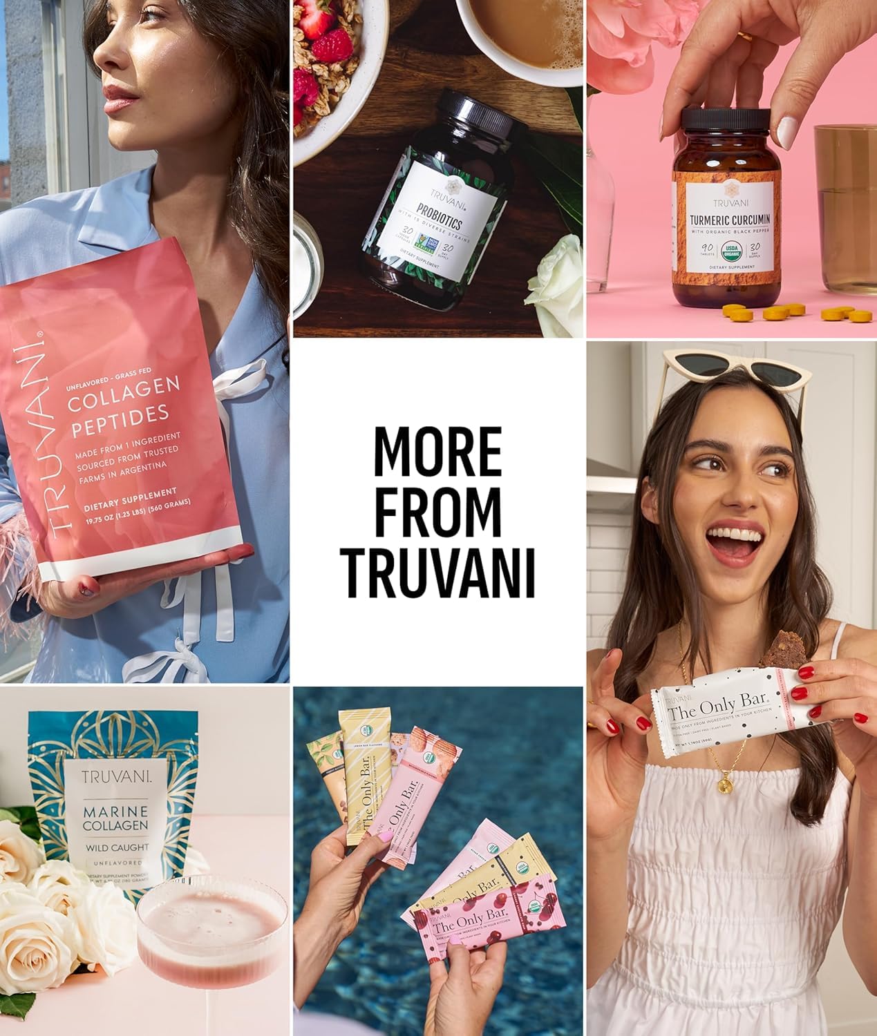 Truvani packaging communicates gluten-free and dairy-free benefits.